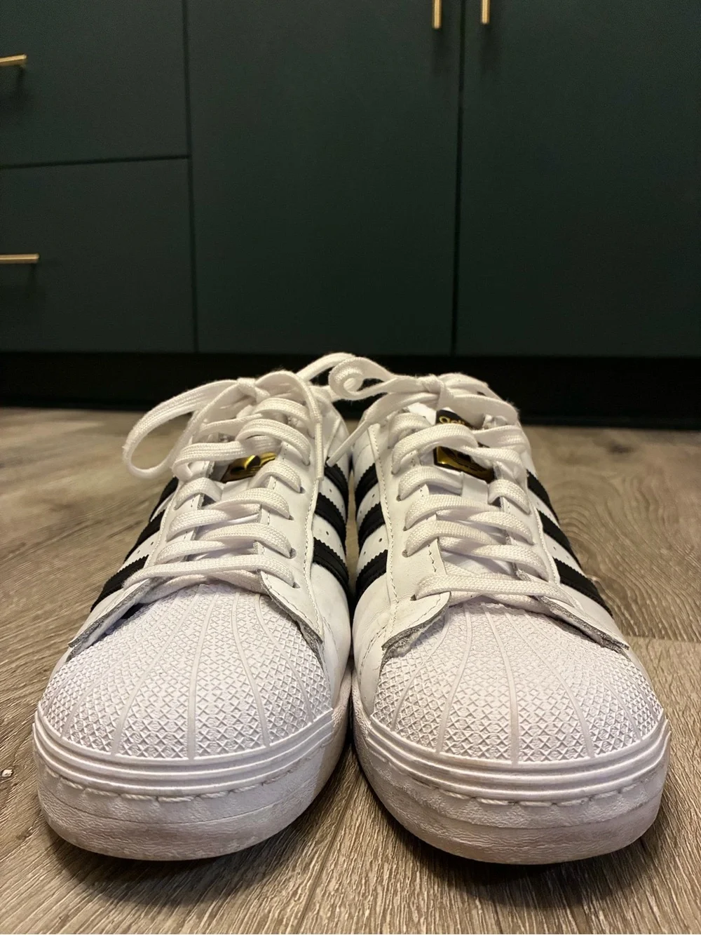 Adidas Superstar Shell Toe Sneakers in White